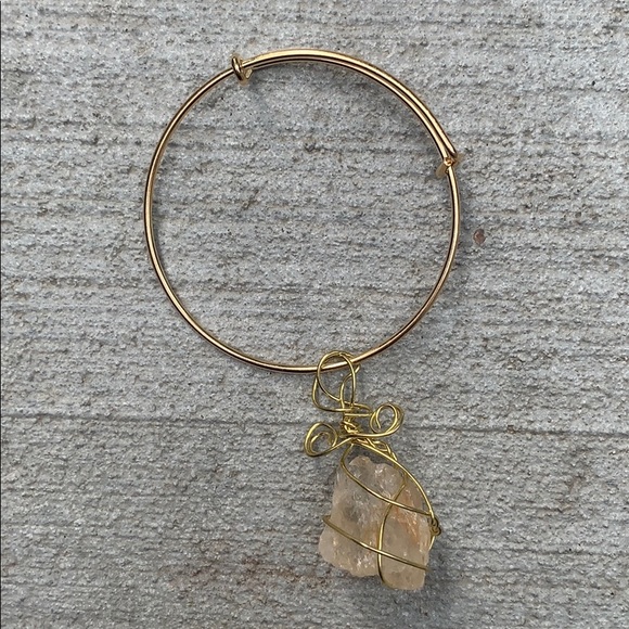 Handmade Wire Wrapped Gemstone Bracelet - Picture 3 of 3